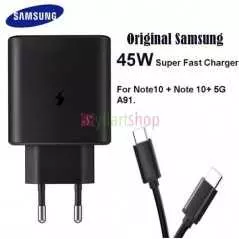 Chargeur Ultra Rapide Samsung 45W Original | Power Delivery 3.0 (PPS) | Câble USB-C Inclus