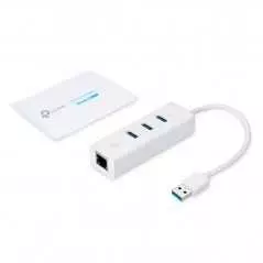 Adaptateur TP-LINK UE330 3.0 3 ports USB Gigabit Ethernet jusqu'à 5 Gbit/s