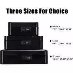 Coffre fort en métal avec plateau à monnaie DGG DG-M300A