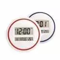 Horloge murale et de table, rond, grand écran LCD affichage de l'heure, de la date, Réveil électronique