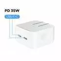 Tête de chargeur rapide USB C PD iphone 35W 2 ports USB pour iPhone 13 12 11 Pro Max iPad