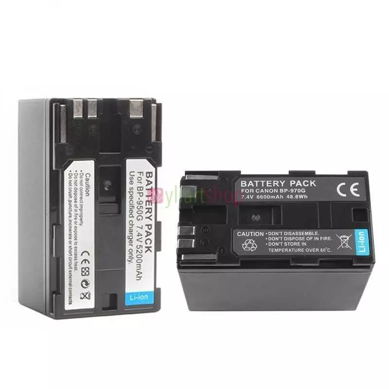 Batterie Canon BP-970G/BP-718/BP-727 pour Canon C500PL C300PL C100 Mark II XF100 XF105 ROUGE Komodo 6K C500 PL G10,G10Hi G15Hi