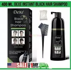 Shampooing instantané aux herbes pour cheveux noirs pour hommes et femmes 400ml