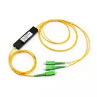 Coupleur optique 1×2 FBT 1310/1490/1550nm séparateur de coupleur FBT SC/APC ABS BOX 2.0mm