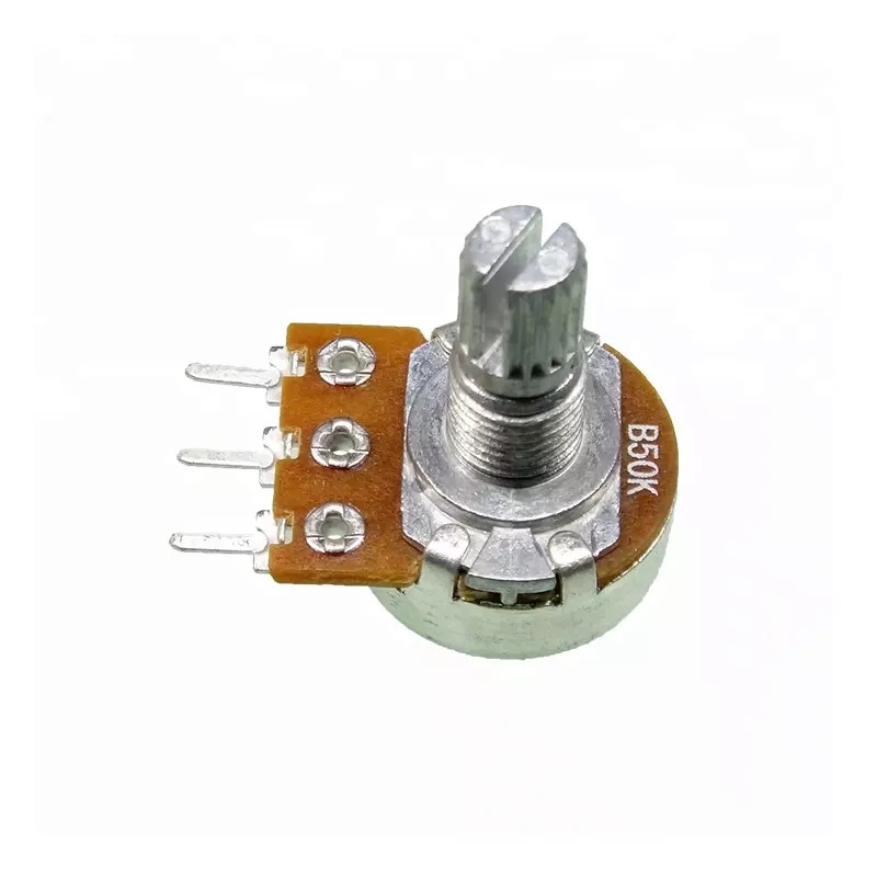 Potentiomètre linéaire B5K, B10K, B100K,avec interrupteur intégré