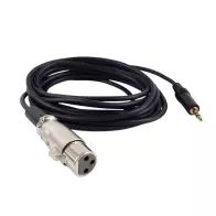 Câble XLR femelle 3 broches vers mâle 3,5 mm 1.5m pour microphone