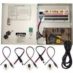 Câble d'alimentation mâle DC 5.5/2.1 (0.29m) pour la sécurité CCTV