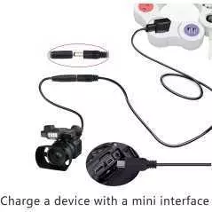 Mini adaptateur secteur DC DC3.5x1.1mm vers Mini USB 5V DC pour camera DSLR
