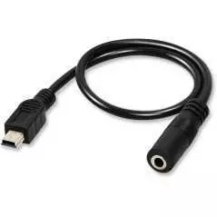 Mini adaptateur secteur DC DC3.5x1.1mm vers Mini USB 5V DC pour camera DSLR