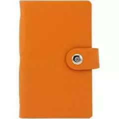 Album carte de visite ou crédit carte d'identité en Cuir étui organiseur 240 Cartes Orange