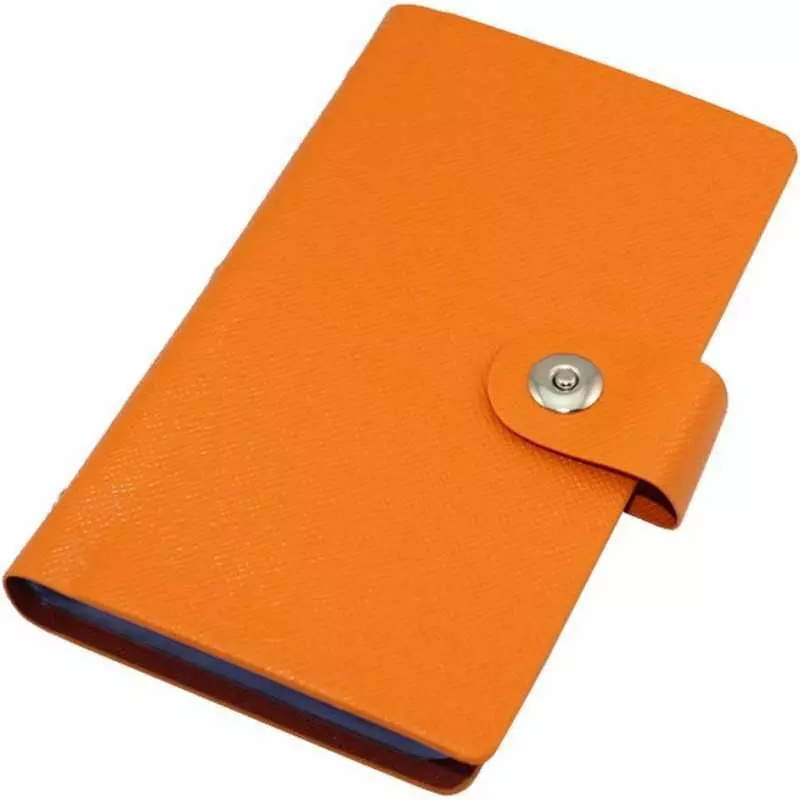Album carte de visite ou crédit carte d'identité en Cuir étui organiseur 240 Cartes Orange