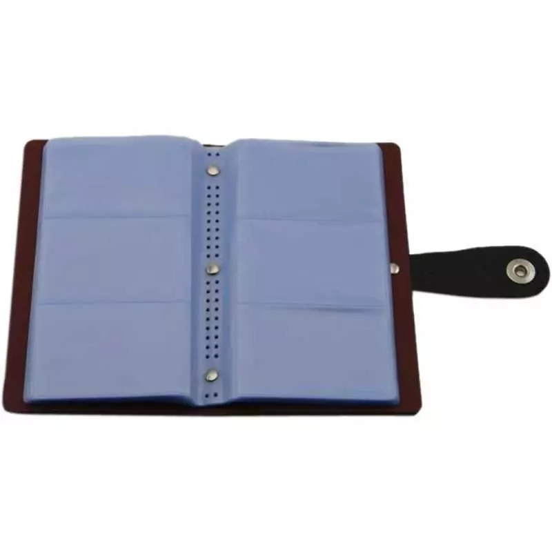 Porte Carte De Visite Bureau Vallée Porte-Cartes De Visite Bois - 10 Pochettes - Organisateur Bureau Porte Pour Carte De Visite