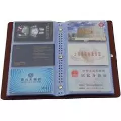 Album carte de visite ou crédit carte d'identité en Cuir étui organiseur 240 Cartes Orange