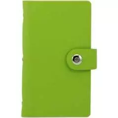 Album carte de visite ou crédit carte d'identité en Cuir étui organiseur 240 Cartes Orange