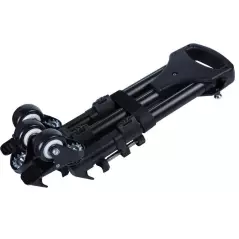 Trépied Yunteng VCT-901 pliable et verrouillable pour éclairage Photo et vidéo 3 roues