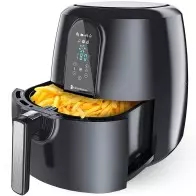 Friteuse à air chaud DECAKILA KEEC035B - 1000W - 2,2L - Livre de cuisine