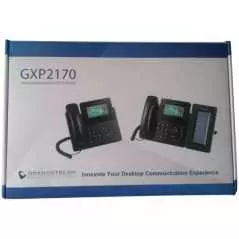 Téléphone fixe IP haut de gamme GrandStream GXP2170, 6 comptes SIP, bluetooth, Full HD, PoE, port US