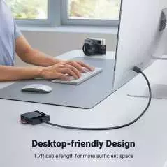 Lecteur de carte SD/TF USB 3.0 Ugreen 4-en-1