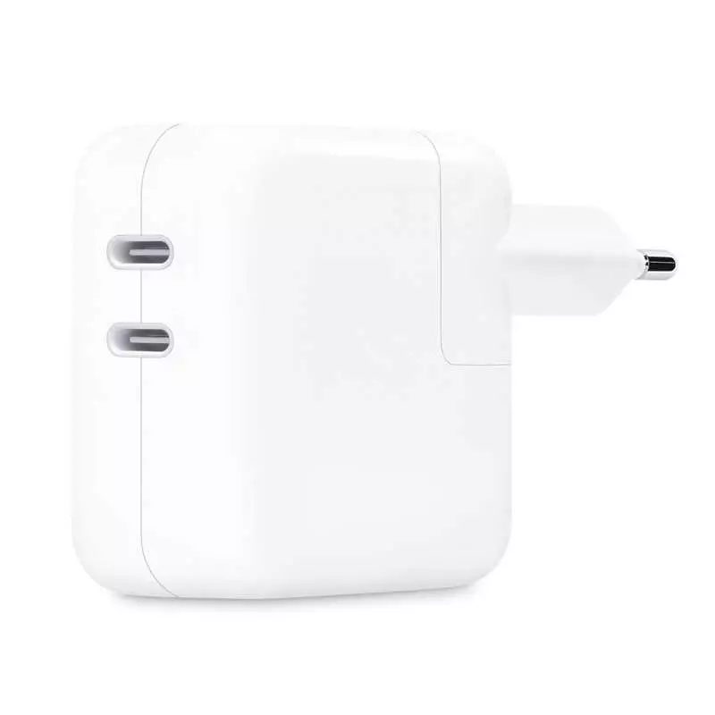 Adaptateur Secteur Double Port USB-C 35W Apple | Charge Simultanée iPhone, iPad et MacBook Air