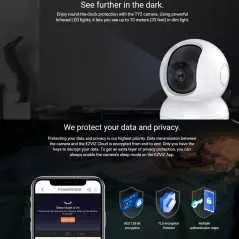 Caméra de sécurité EZVIZ TY2 surveillance connectée à 360°