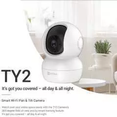 Caméra de sécurité EZVIZ TY2 surveillance connectée à 360°