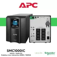 Onduleur line-interactive monophasé LCD 230V APC SMC1000IC Smart-UPS Tour (USB / RJ45 Série)