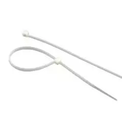 Attache de câble en nylon auto bloquant 100 pièces de 8x500mm en plastique blanc