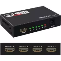 Répartiteur HDMI 1x4 Ports v1.4 Alimenté 4K/2K Full Ultra HD 1080p