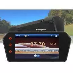 Moniteur de rétroviseur de voiture à écran tactile Bluetooth MP5 Internet TF USB HD 1080p LCD Mirror PAL NTSC voiture 7"