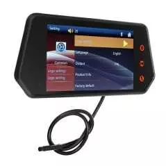 Moniteur de rétroviseur de voiture à écran tactile Bluetooth MP5 Internet TF USB HD 1080p LCD Mirror PAL NTSC voiture 7"