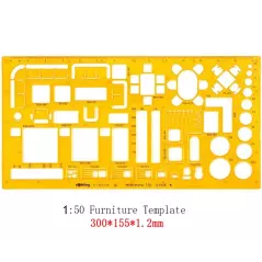 Règle de modèle Architectural professionnel, dessins, pochoir, fourniture d'outils de mesure