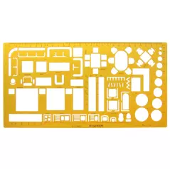 Règle de modèle Architectural professionnel, dessins, pochoir, fourniture d'outils de mesure