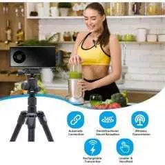 Mini Microphone Lavalier sans fil micro cravate K9-L pour iPhone avec réduction de bruit