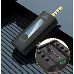 Microphone cravate Lavalier sans fil double K35-2 à condensateur omnidirectionnel pour appareil photo, haut-parleur, Smartphone,