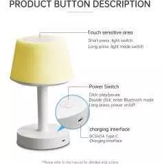 Lampe Veilleuse Lecteur Coran Electronique Sans Fil EQUANTU SQ917