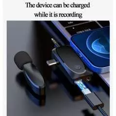 Microphone cravate sans fil double micro à revers pour Camera, MICRO CRAVATE SANS FIL AP003-3IN1,synchronisation automatique