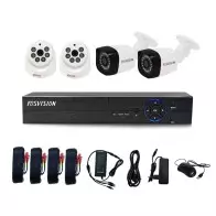 Kit 4 caméra fosvision système de sécurité domestique Dvr 2MP, Vision nocturne, caméra Ahd