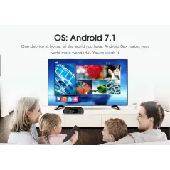 Mini TV Box TX3 4K Amlogic S905W Quad core H.265 décodage 2.4 GHz WiFi 2Go / 16Go