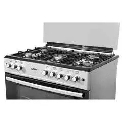 Cuisinière à Gaz ASTECH 5 Feux 90x60 cm - Inox Grande Capacité "Full Option"