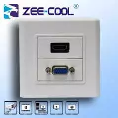 Plaque Murale de Façade HDMI et VGA