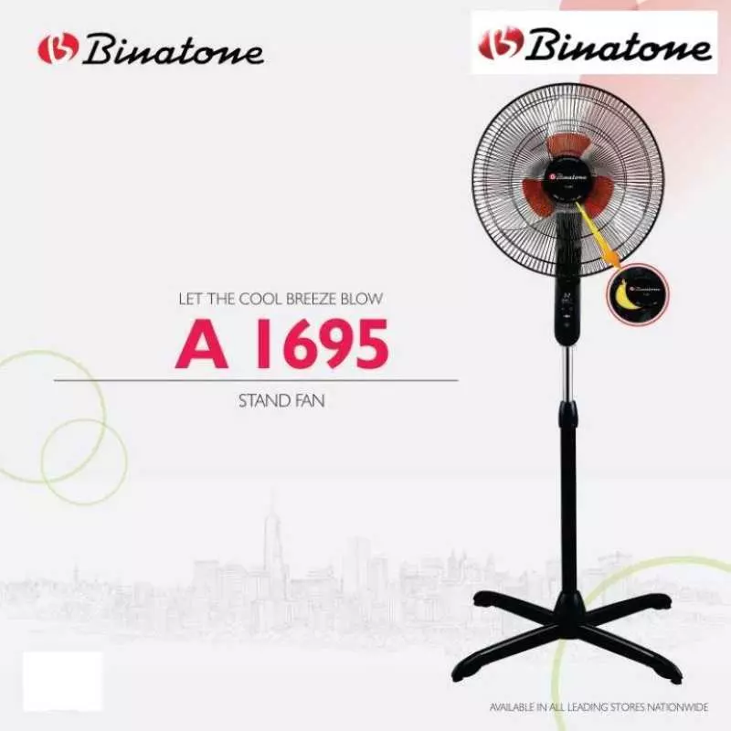 Ventilateur Binatone Sur Pied Avec Commande 1695