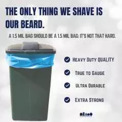 Paquets de 20 Sacs poubelle en couleur Taille 80x110cm 50 litres