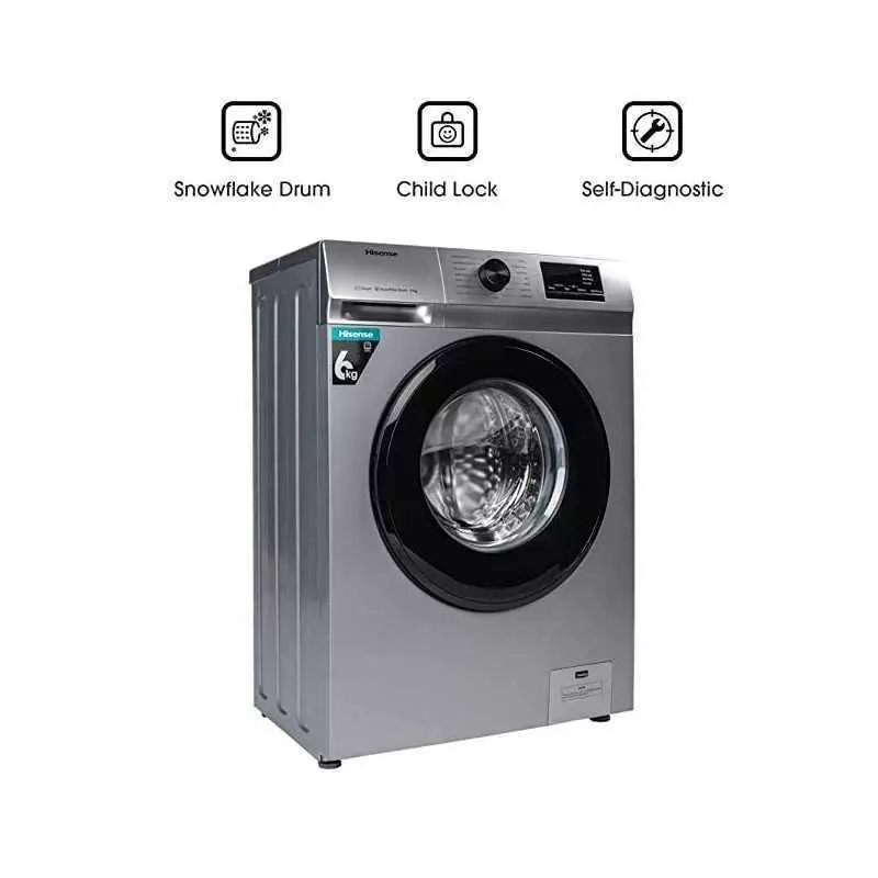 Machine a Laver Hisense 6KG Front-load Silver WFVB6010MS