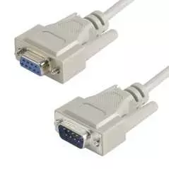 Cable RS 232 droit SUB-D9 Male / Femelle - 5m
