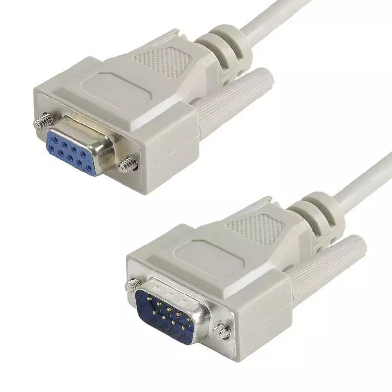 Cable RS 232 droit SUB-D9 Male / Femelle - 5m