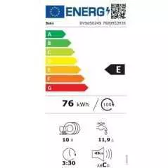 Lave vaisselle Autoportante 10 couverts Beko DVS05024S