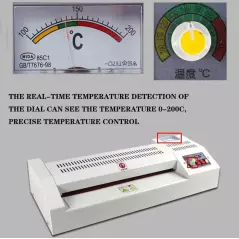 Machine à plastifier BG00027 photo A3 tout en acier, bureau/maison, menu photo, 220V/600W