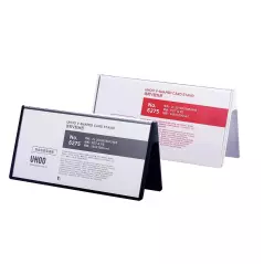 Support de signe acrylique Double face 200X100MM numéro de Table en plastique