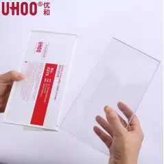 Support de signe acrylique Double face 200X100MM numéro de Table en plastique