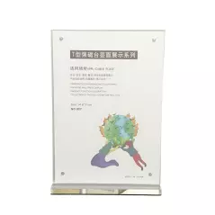 Support d'affichage A5 d'étiquettes de table magnétique forte en forme de T
